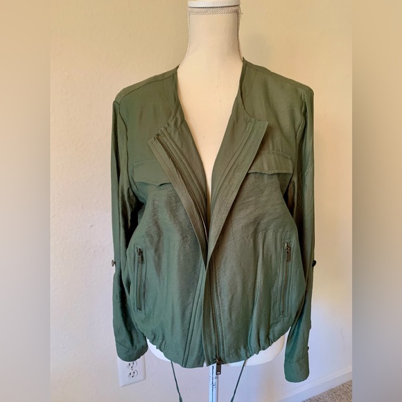 DKNY Green Utility Jacket - Picture 2 of 6
